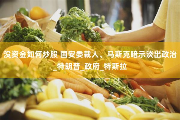 没资金如何炒股 国安委裁人、马斯克暗示淡出政治_特朗普_政府_特斯拉