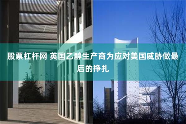 股票杠杆网 英国乙醇生产商为应对美国威胁做最后的挣扎