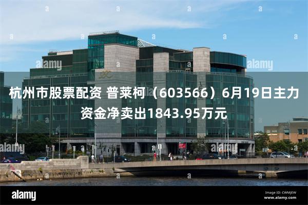杭州市股票配资 普莱柯（603566）6月19日主力资金净卖出1843.95万元