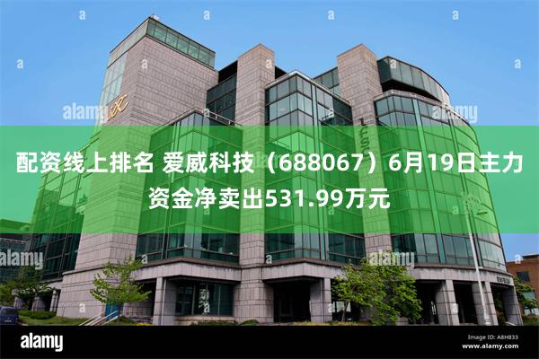 配资线上排名 爱威科技（688067）6月19日主力资金净卖出531.99万元