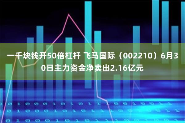 一千块钱开50倍杠杆 飞马国际（002210）6月30日主力资金净卖出2.16亿元