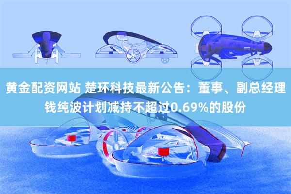 黄金配资网站 楚环科技最新公告：董事、副总经理钱纯波计划减持不超过0.69%的股份