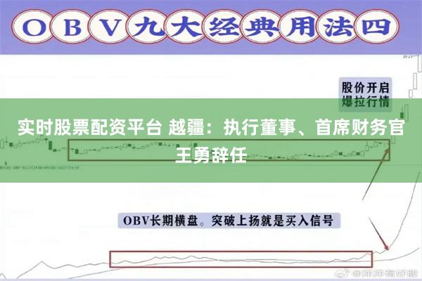 实时股票配资平台 越疆：执行董事、首席财务官王勇辞任