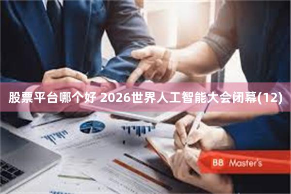 股票平台哪个好 2026世界人工智能大会闭幕(12)
