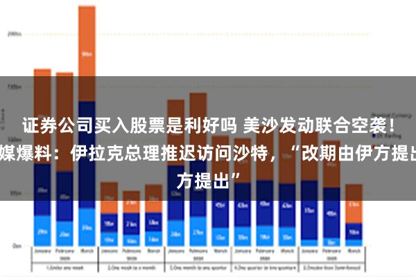 证券公司买入股票是利好吗 美沙发动联合空袭！美媒爆料：伊拉克总理推迟访问沙特，“改期由伊方提出”